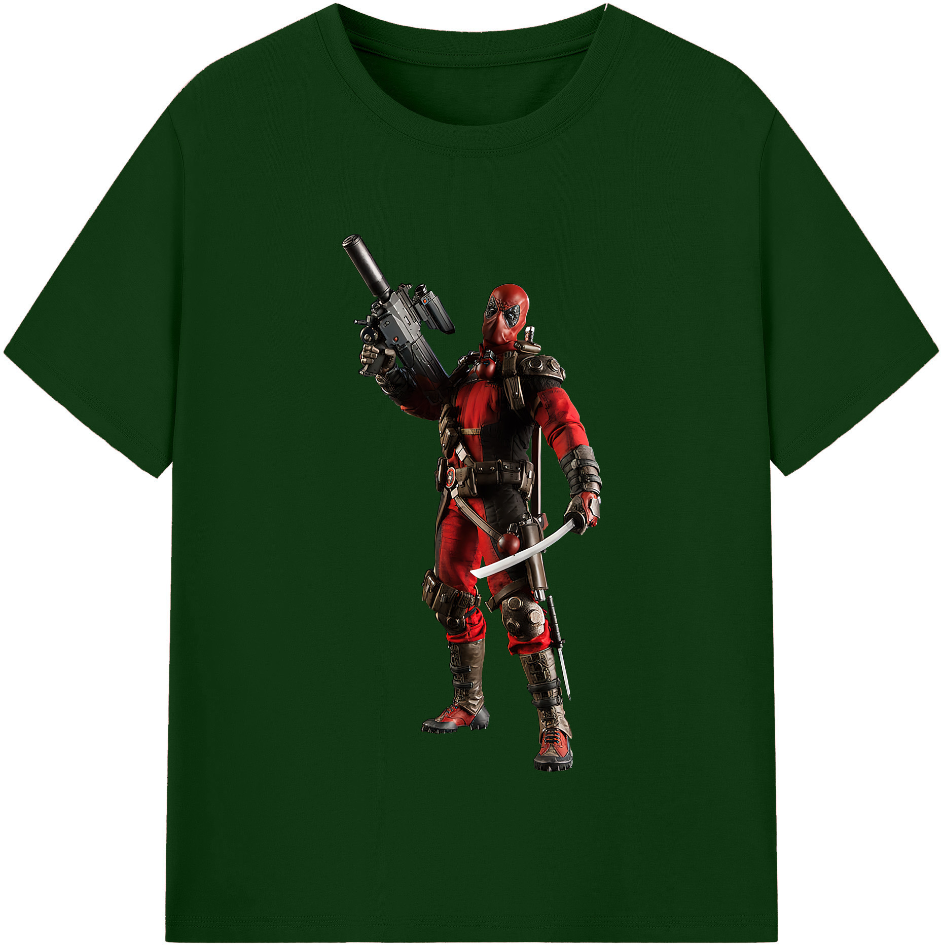 （画像用） Deadpool デッドプール 綿100％半袖Tシャツ（フロントプリント）